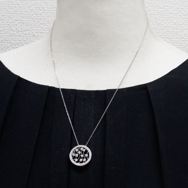 K18WG ダイヤモンド ペンダントネックレス 1.08ct