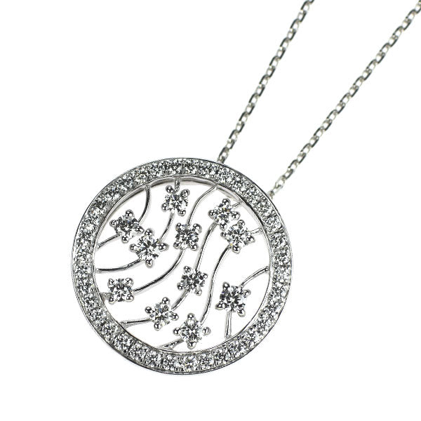 K18WG ダイヤモンド ペンダントネックレス 1.08ct