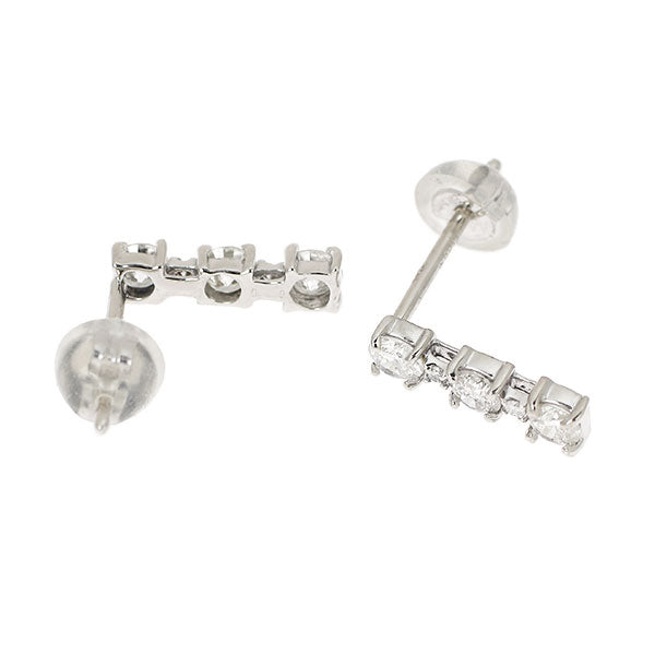 K14WG ダイヤモンド ピアス 0.60ct
