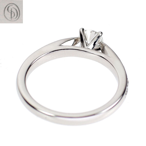 ダイヤモンドシライシ Pt950 ダイヤモンド リング 0.322ct F VVS1 3EXHC D0.186ct