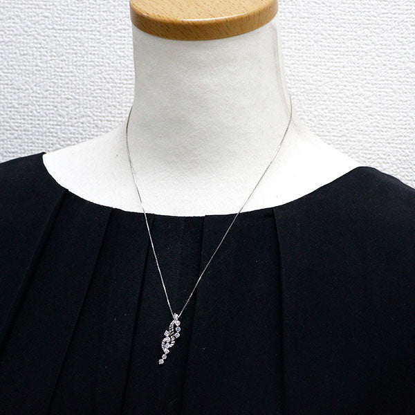 ゆきざき Pt900/Pt850 ダイヤモンド ペンダントネックレス 1.00ct