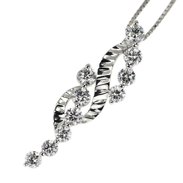 ゆきざき Pt900/Pt850 ダイヤモンド ペンダントネックレス 1.00ct