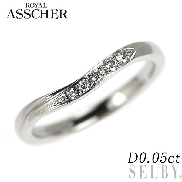 ロイヤルアッシャー Pt999 ダイヤモンド リング 0.05ct