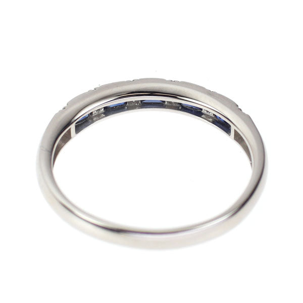 新品 Pt900 サファイア ダイヤモンド リング 0.44ct D0.06ct【エスコレ】