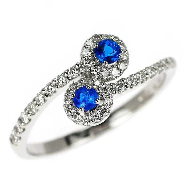 新品 Pt900 アウイナイト ダイヤモンド リング 0.12ct D0.26ct トワエモア レアストーン 希少【エスコレ】