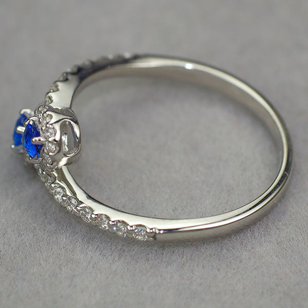 新品 Pt900 アウイナイト ダイヤモンド リング 0.12ct D0.26ct トワエモア 希少 レアストーン【エスコレ】