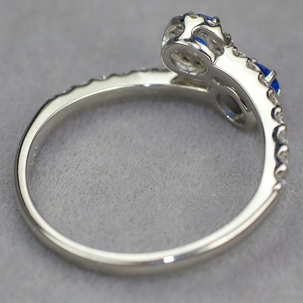 新品 Pt900 アウイナイト ダイヤモンド リング 0.12ct D0.26ct トワエモア 希少 レアストーン【エスコレ】