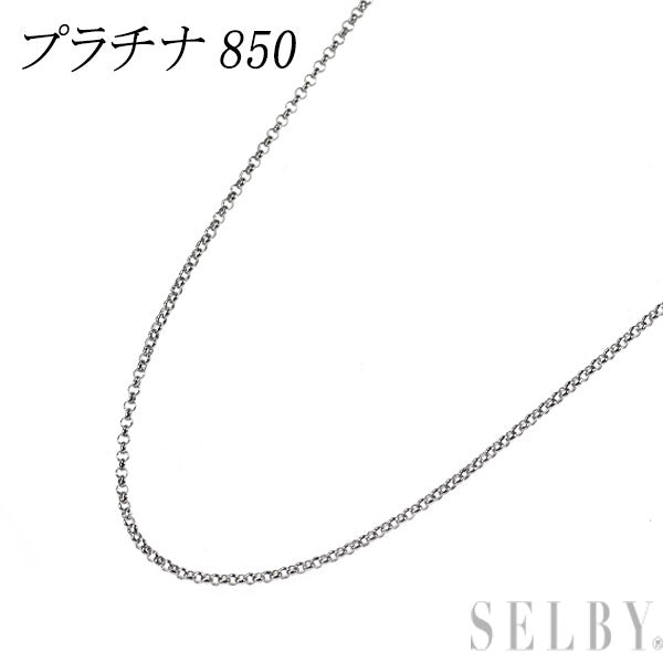 Pt850 ネックレス チェーン ハーフラウンド