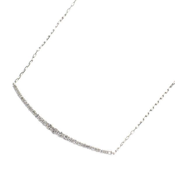 K18WG ダイヤモンド ペンダントネックレス 0.30ct