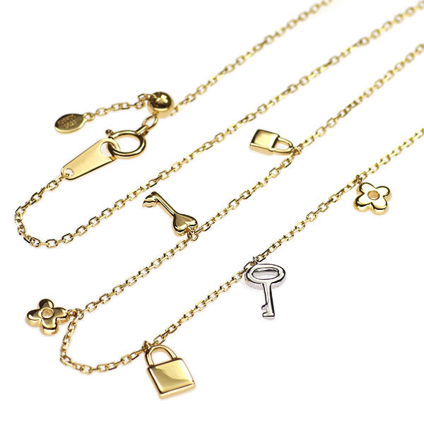 K18YG/WG ダイヤモンド ネックレス 0.27ct