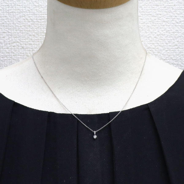 K18WG ダイヤモンド ペンダントネックレス 0.10ct