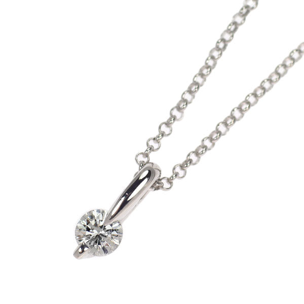 K18WG ダイヤモンド ペンダントネックレス 0.10ct