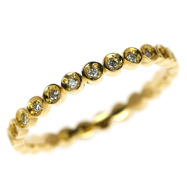 K18YG ダイヤモンド リング 0.14ct フルエタニティ