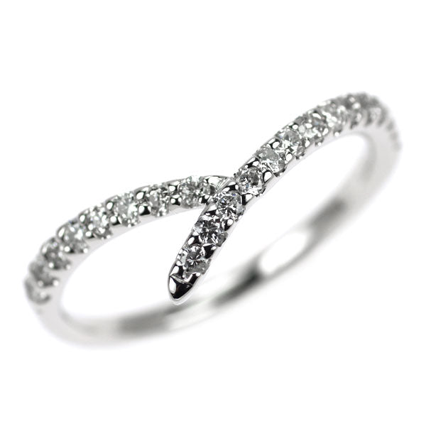K18WG ダイヤモンド リング 0.30ct