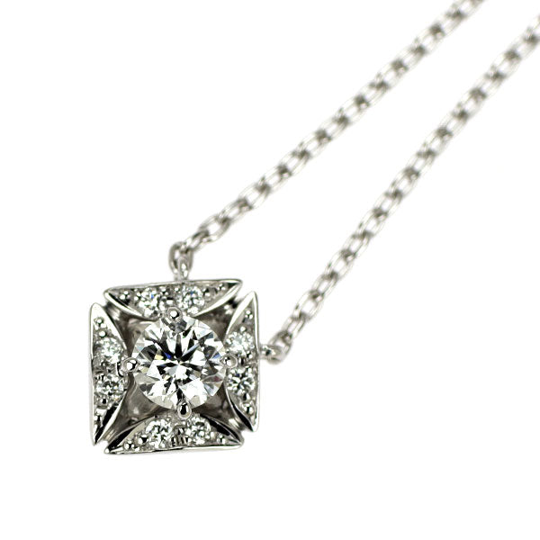 フォーエバーマーク Pt900/ Pt850 ダイヤモンド ペンダントネックレス 0.16ct D0.03ct エターナル