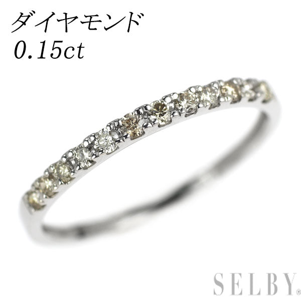 Pt950 ダイヤモンド リング 0.15ct ハーフエタニティ