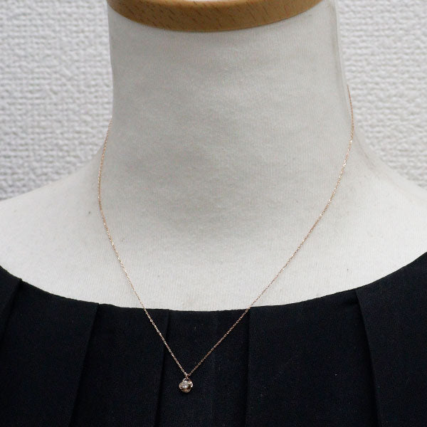 K10PG ダイヤモンド ペンダントネックレス 0.101ct