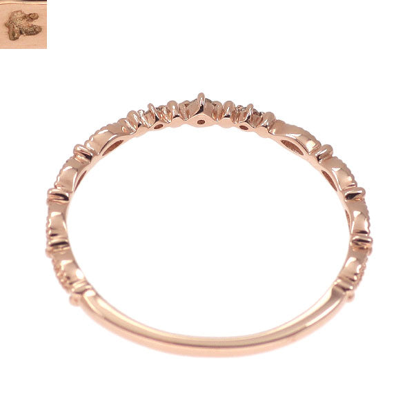 組曲 K10PG ダイヤモンド リング 0.04ct