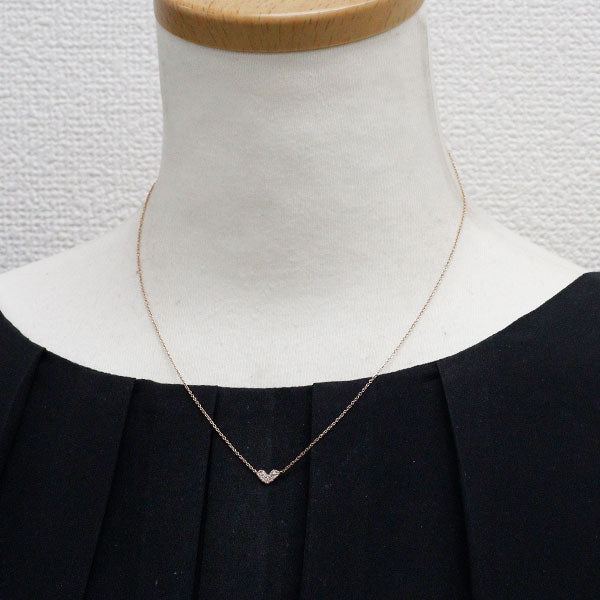 K10PG ダイヤモンド ペンダントネックレス ハート