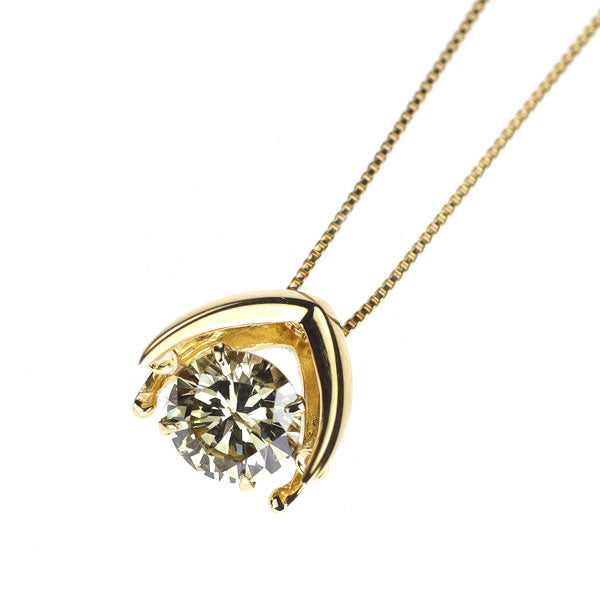 K18YG ダイヤモンド ペンダントネックレス 0.82ct