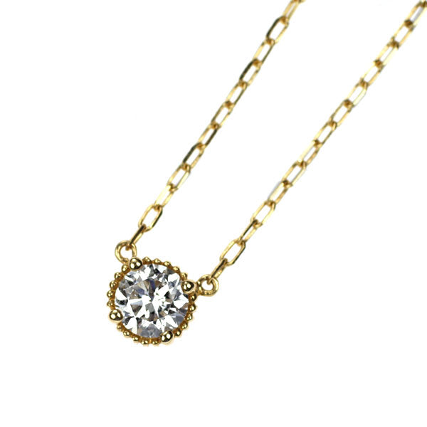 オレフィーチェ K18YG ダイヤモンド ペンダントネックレス 0.15ct
