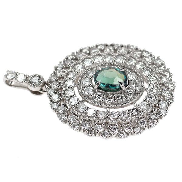 希少 Pt950 ブラジル産 アレキサンドライト ダイヤモンド ペンダントトップ 0.52ct D1.13ct
