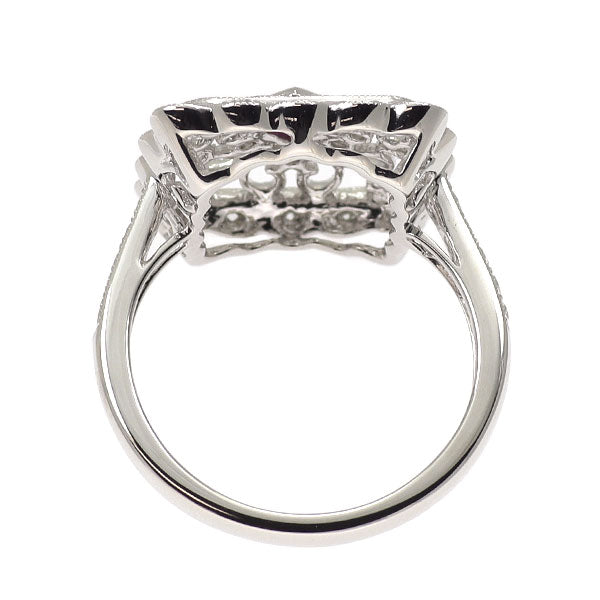K18WG ルビー ダイヤモンド リング 0.18ct D0.36ct
