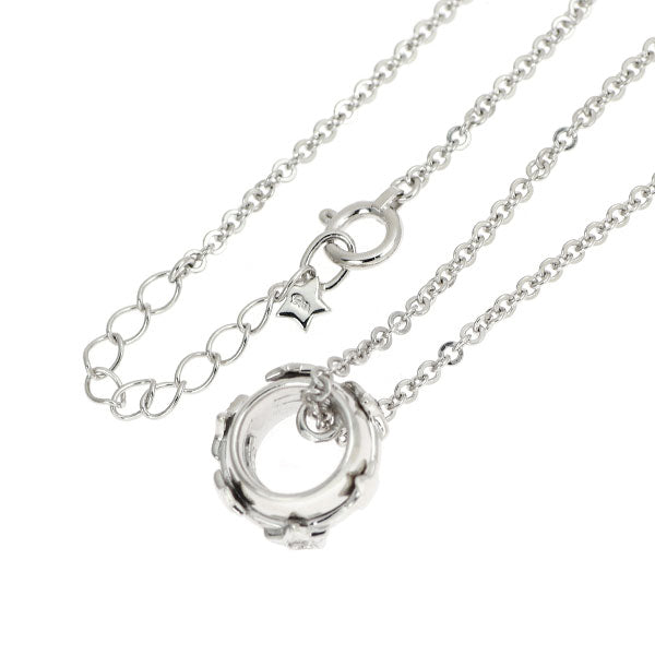 スタージュエリー K18WG ダイヤモンド ペンダントネックレス 0.02ct スター