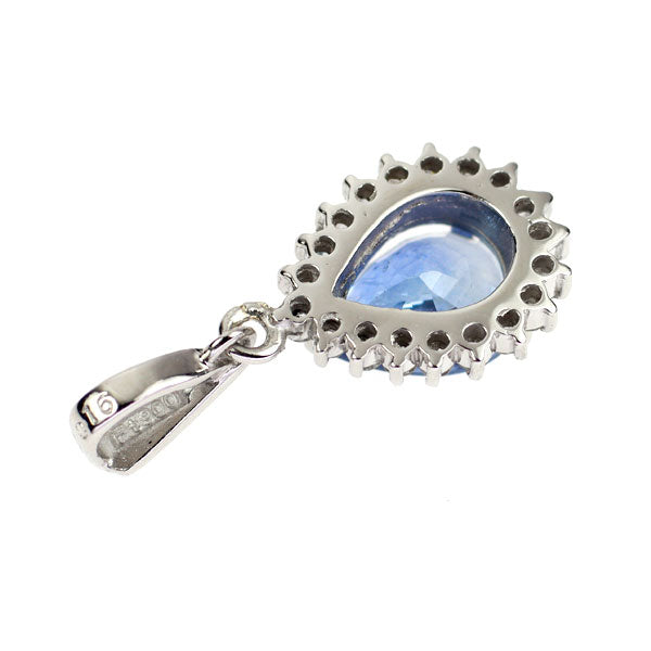 Pt900 サファイア ペンダントトップ 1.22ct D0.16ct