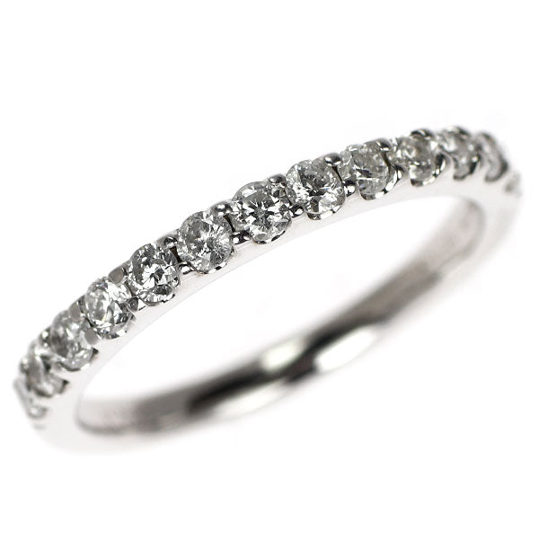 K18WG ダイヤモンド リング 0.43ct ハーフエタニティ