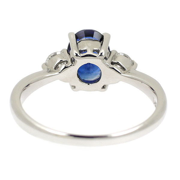Pt900 サファイア ダイヤモンド リング 1.21ct D0.20ct