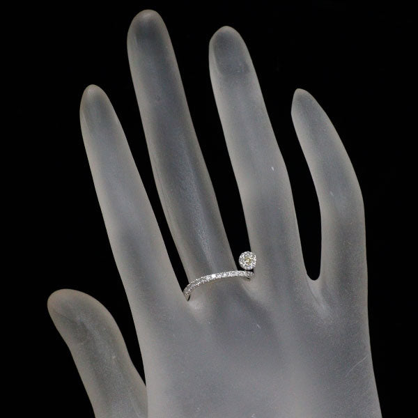 K18WG ダイヤモンド リング 0.35ct