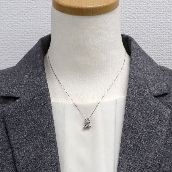 田崎真珠 Pt900/ Pt850 ダイヤモンド ペンダントネックレス 0.62ct チェーン社外