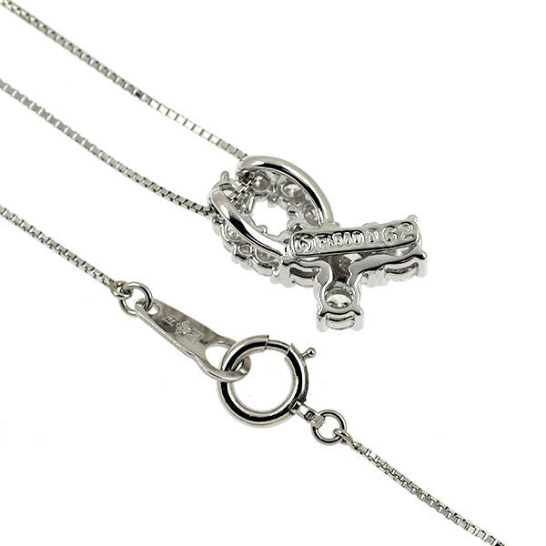 田崎真珠 Pt900/ Pt850 ダイヤモンド ペンダントネックレス 0.62ct チェーン社外