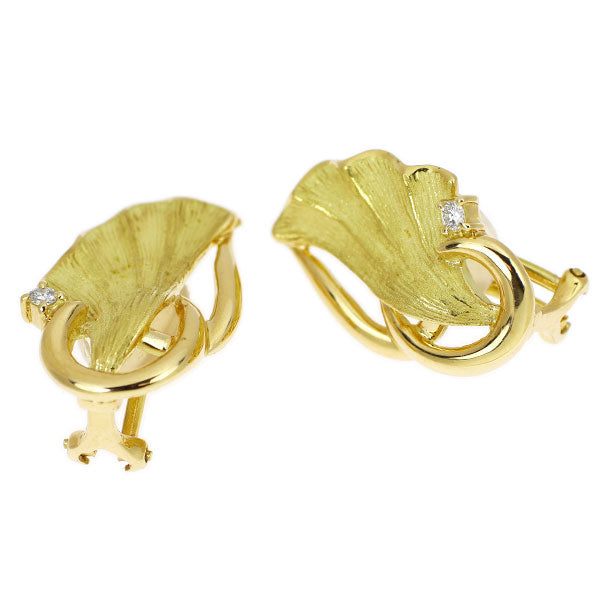 田村俊一 K18YG ダイヤモンド イヤリング 0.06ct