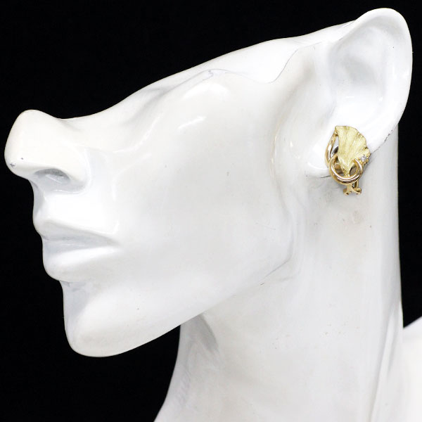 田村俊一 K18YG ダイヤモンド イヤリング 0.06ct