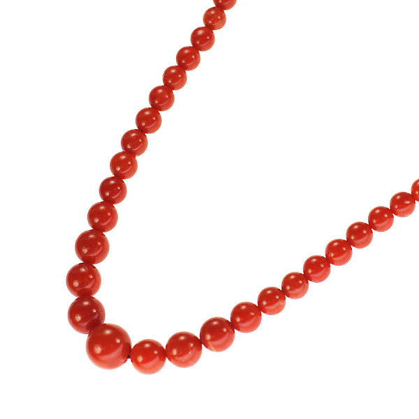 SV 珊瑚/サンゴ ネックレス 径約3.2-8.3mm