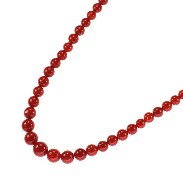 SV 珊瑚/サンゴ ネックレス 径約3.9-6.8mm