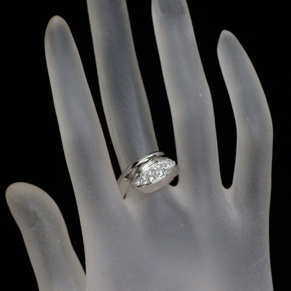 K18WG ダイヤモンド リング 0.74ct