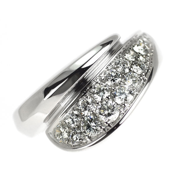 K18WG ダイヤモンド リング 0.74ct