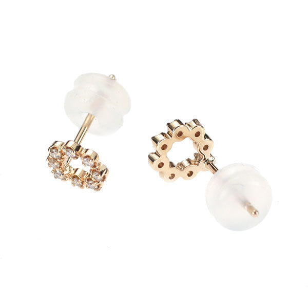 K10PG ダイヤモンド ピアス 0.08ct