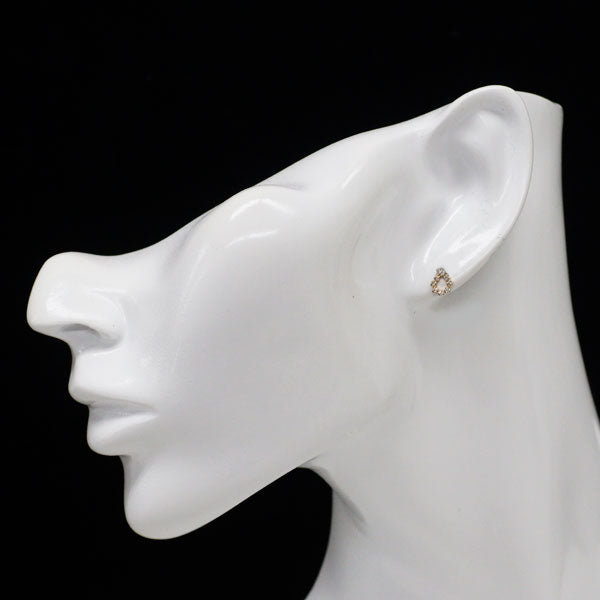 K10PG ダイヤモンド ピアス 0.08ct