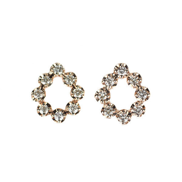K10PG ダイヤモンド ピアス 0.08ct