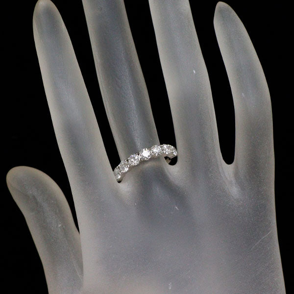新品 Pt950 全石グレード付 ダイヤモンド リング 1.141ct D VS1 3EXHC 【エスコレ】 ハーフエタニティ