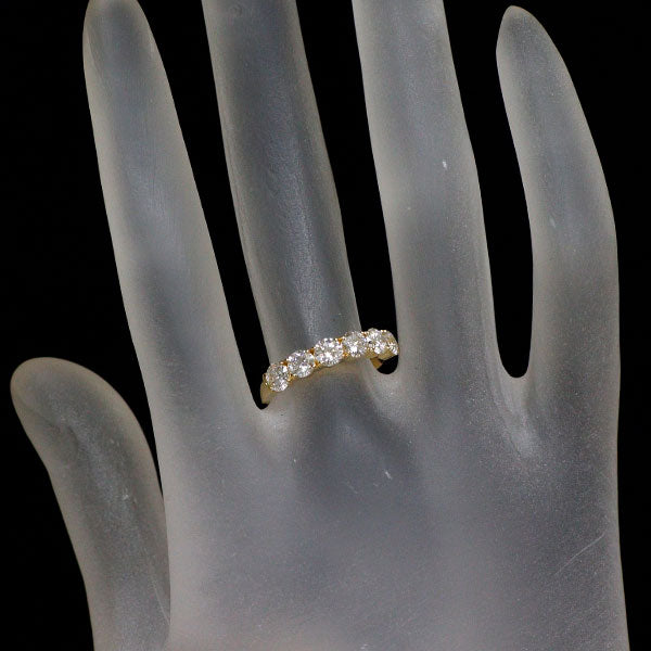 新品 K18YG 全石グレード付 ダイヤモンド リング 1.143ct H VVS1-2 3EXHC-EXHC 【エスコレ】 ハーフエタニティ