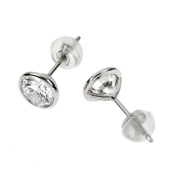 新品 Pt950/ Pt900 ダイヤモンド ピアス 1.494ct D/G SI1/SI2 G【エスコレ】