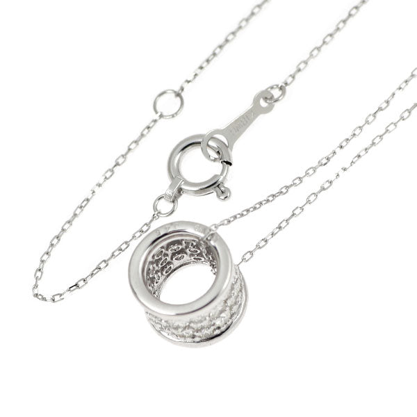 K18WG H&C ダイヤモンド ペンダントネックレス 0.45ct パヴェ