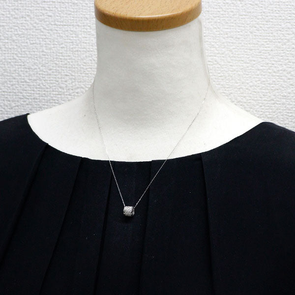 K18WG H&C ダイヤモンド ペンダントネックレス 0.45ct パヴェ