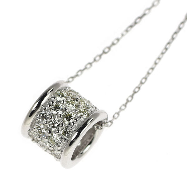 K18WG H&C ダイヤモンド ペンダントネックレス 0.45ct パヴェ
