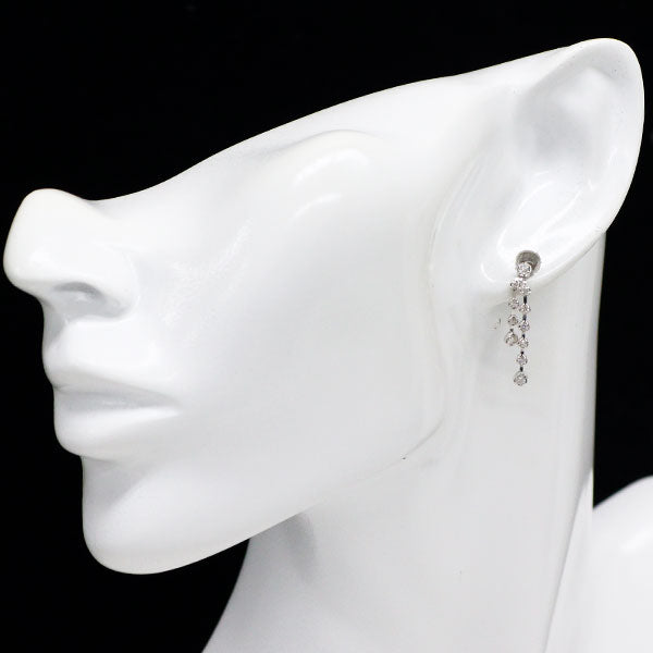 K18WG ダイヤモンド ピアス 0.60ct